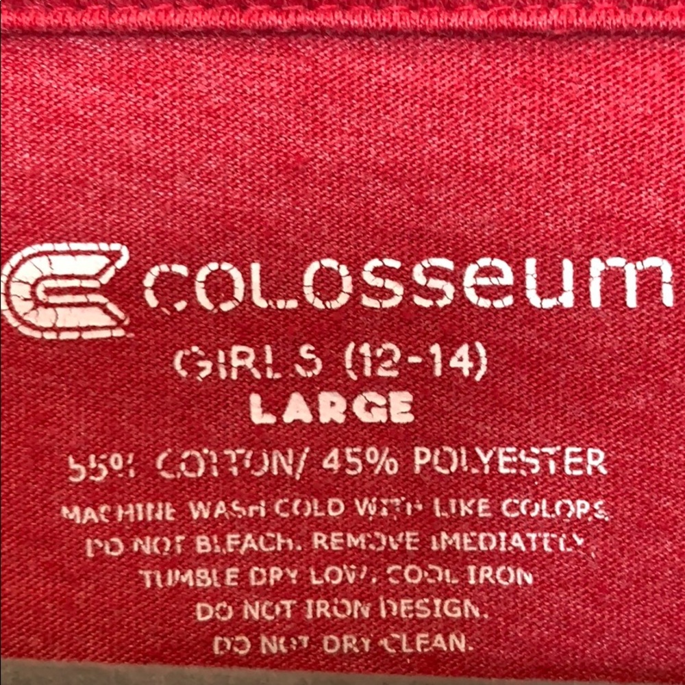 Razorback Sparkle Hog Tee Shirt Red Size Large - Picture 2 of 4